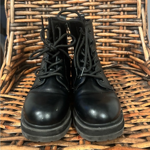 Dream Pairs Black Combat Boots Moto Boots in size 7.5 - Picture 2 of 15